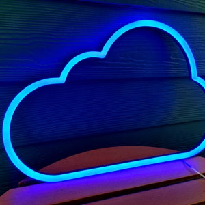 Cloud Neon Sign Blue and White LED Cloud Neon Wall Light - Etsy