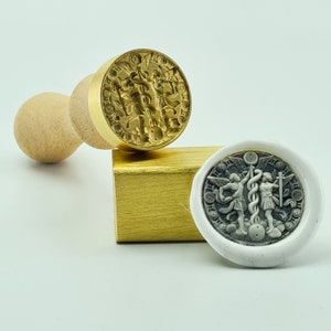 Sigillo di ceralacca 3D - Gemelli (WS10)