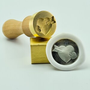 3D Wachs Siegel - Herz (WS13)