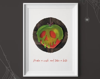 Snow White Poison Apple Quote Snow White Apple | Etsy