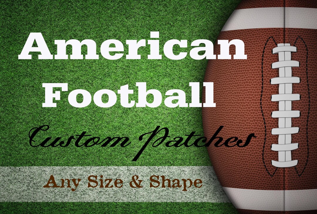 Patch Less Football American Football Patches, Custom Sports Patches - Etsy