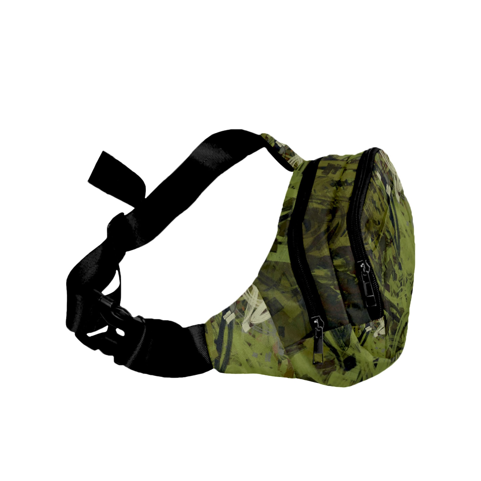 Army Green Waist Bag Abstract Khaki Design Fanny Pack Hiking Etsy