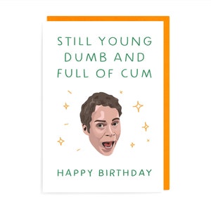 Peep Show Birthday Card: Funny Rude Jeremy Quote