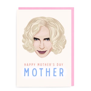 Bates Motel Biglietto per la festa della mamma, regalo divertente e spaventoso psicopatico biondo umorismo nero Norman Norma