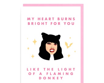 Nadja 'Flaming Donkey' Card - What We Do in the Shadows - Gothic Anniversary