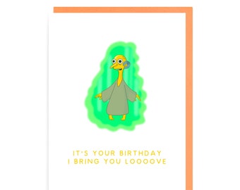 Mr Burns Birthday Card: The Simpsons, I Bring You Love