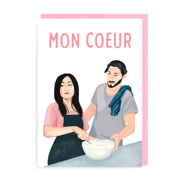 Mon Coeur Frenchie & Kimiko Card, The Boys, Superhero, Funny Sarcastic Superior Evil Vought Dark Comedy, Black Noir, Starlight, Hughie