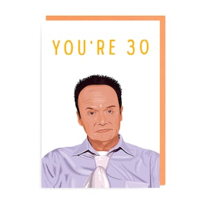 Cartão de aniversário de 30 anos de Creed, The Office, Engraçado, bobo, velho, jovem, trinta e 30, piada Creed Bratton