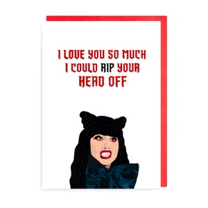 Nadja Love Vampire Card, What We Do in the Shadows Anniversary Gothic Birthday Couple Funny Joke Murder Blood Funny Sassy WWDITS Valentines