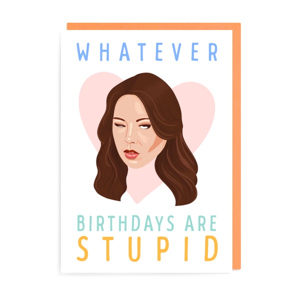 April Ludgate's Stupid Birthday Card, Parks and Recreation, Comedy TV Show, Aubrey Plaza, Leslie Knope, Sarcastic Funny Joke Rude Deadpan