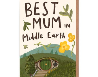 Lord of the Rings Mother's Day Card - Hobbit House - Middle Earth Gift