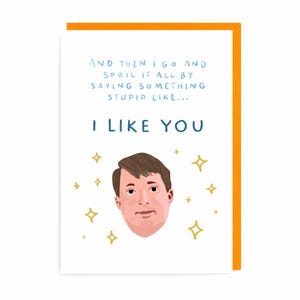 Peep Show Mark-kaart, I Like You Valentijnsdag Jubileum Verwen alles Tv-programma Grappige grap Cringe Corrigan Telefoon Liefde Telefoon Voicemail