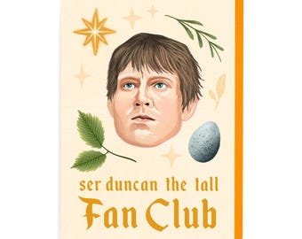 A Knight of the Seven Kingdoms Card - Ser Duncan the Tall Card - Birthday Card - Game of Thrones
