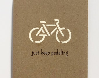 Thinking of You Card Encouragement Cards Boyfriend Birthday Gift Greeting Cards Handmade Thinking Of You Gift You Can Do It Card Bike Card