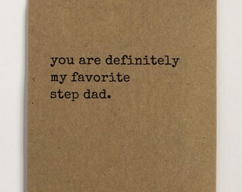 Funny Fathers Day Gift From Daughter Step Dad Gift Step Dad Wedding Gift Step Dad Fathers Day Card Step Dad Birthday Card Fathers Day Gift