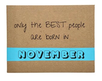 Funny Birthday Card For Him November 2022 Birthday Gifts For Her Boyfriend Birthday Gift Greeting Cards Handmade Birthday Card For Mom