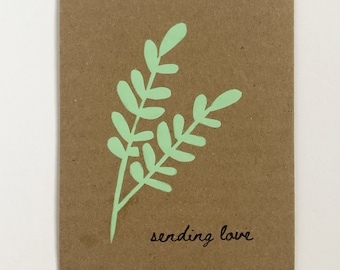 Thinking Of You Gift Boyfriend Birthday Gift Sending Love Gift Card For Him Greeting Cards Handmade Thinking Of You Card I Miss You Card