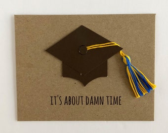 Funny Graduation Card Funny Congratulations Card Graduation Gift Encouragement Card Greeting Cards Handmade Funny College Graduation Gift