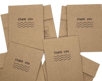 Thank You Gifts Wedding Thank You Cards Greeting Cards Handmade Thank You Cards Set Thank You Notes Eco Friendly Products recycled paper