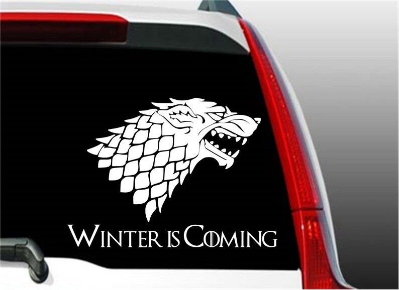 Winter is Coming Decal GOT Decal Games of Thrones Sticker Etsy