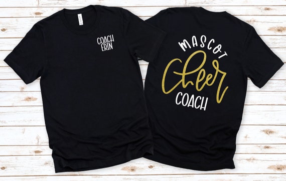 Custom Mascot Cheer Coach Tee