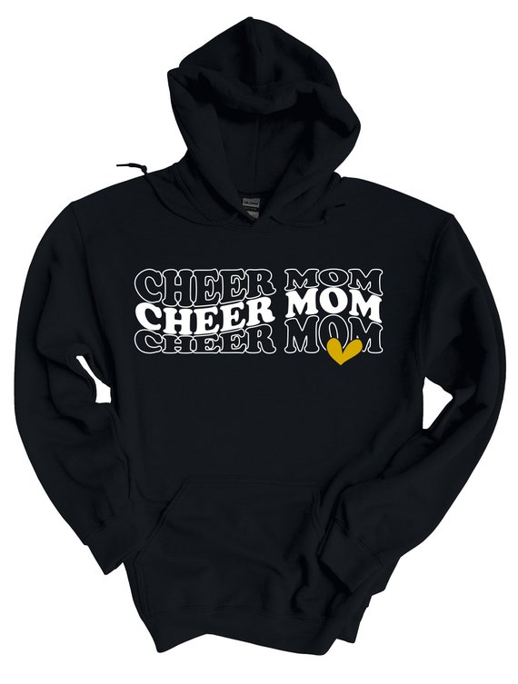 Cheer Mom Heart Hoodie or Crewneck Sweatshirt