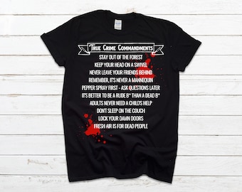 True Crime Commandments Tee