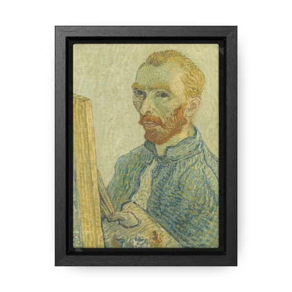 Portrait of Vincent van Gogh Canvas With Shadow Frame Reproduction