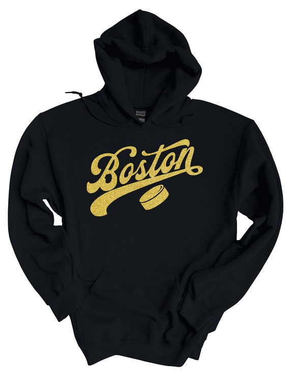 Boston Hockey Puck Hoodie