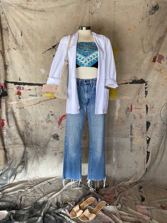 vintage white blazer