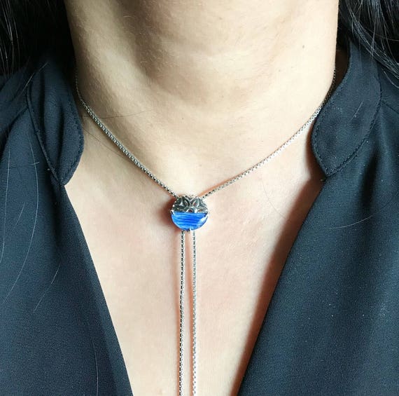 Mother's day gift for Mom, Long bolo necklace, Bol