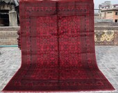 Size 6 39 8 x 9 39 9 Ft, Gorgeous Afghan Turkoman Khal Mohammadi Area Rug, Caucasian Area Rug, Turkish Rug, Armenian Rug Kilim, Wholesale Price