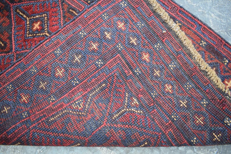 Beautiful Vintage Afghan Tribal Best Mishwani Runner Rug Size: 2/'2 x 9/'1 Ft Natural colors Wholesale Prices Geometric Runner 100/% wool