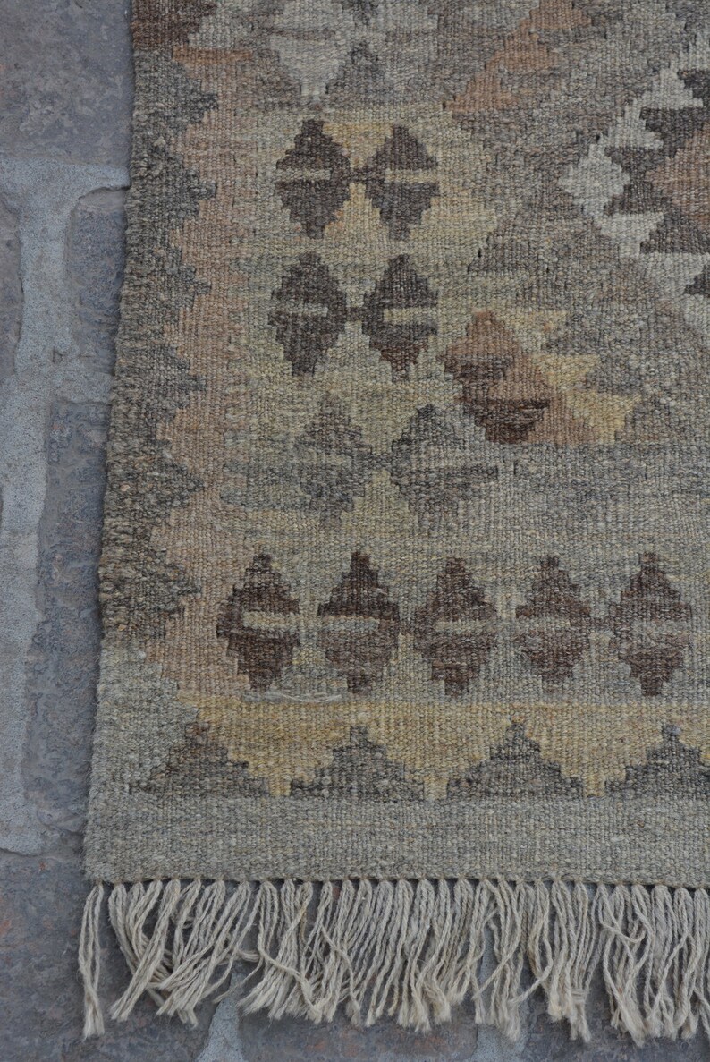 Turkish Kilim Runner Size 302 x 80 Cm Caucasian Kilim Runner Wholesale Price Stunning Afghan Rug Kilim Runner Black And White,
