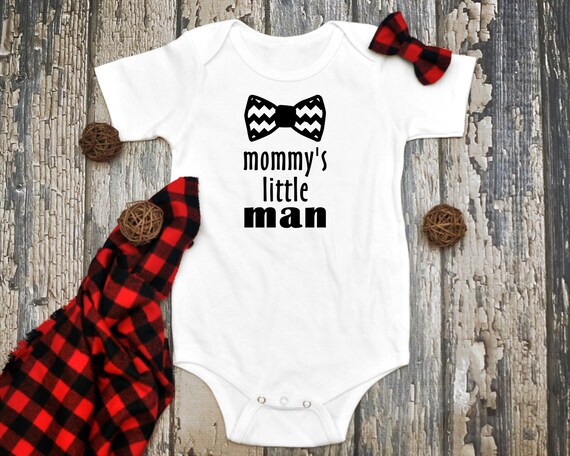 Mommy/'s Little Man One Piece Bodysuit