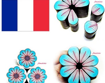 Polymer clay tutorial: Fimo flower cane, Flower cane tutorial, Polymer tutorial, Fimo tutorial, Cane tutorial, Vídeo tutorial