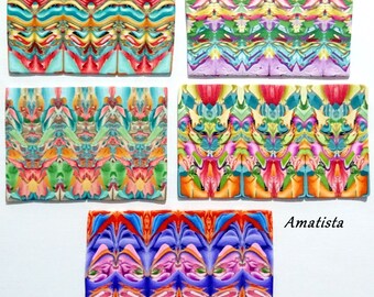 Polymer clay symmetrical patterns: Colorful scrap, Scrap patterns, Colorful patterns, Jewelry making