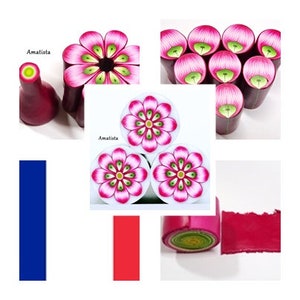 Polymer clay tutorial: Fimo flower cane, Flower cane tutorial, Polymer technique tutorial, Fimo tutorial, Cane tutorial