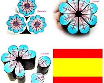 Polymeer klei tutorial: Fimo bloemriet, Bloem riet tutorial, Polymeer tutorial, Fimo tutorial, Cane tutorial, Vídeo tutorial