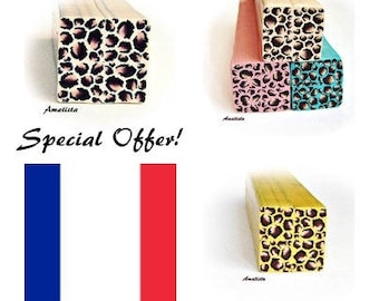 Fimo cane instructions: Polymer clay tutorial - Fimo cane animal - Leopard cane - Polymer technique tutorial - Fimo tutorial - Cane tutorial