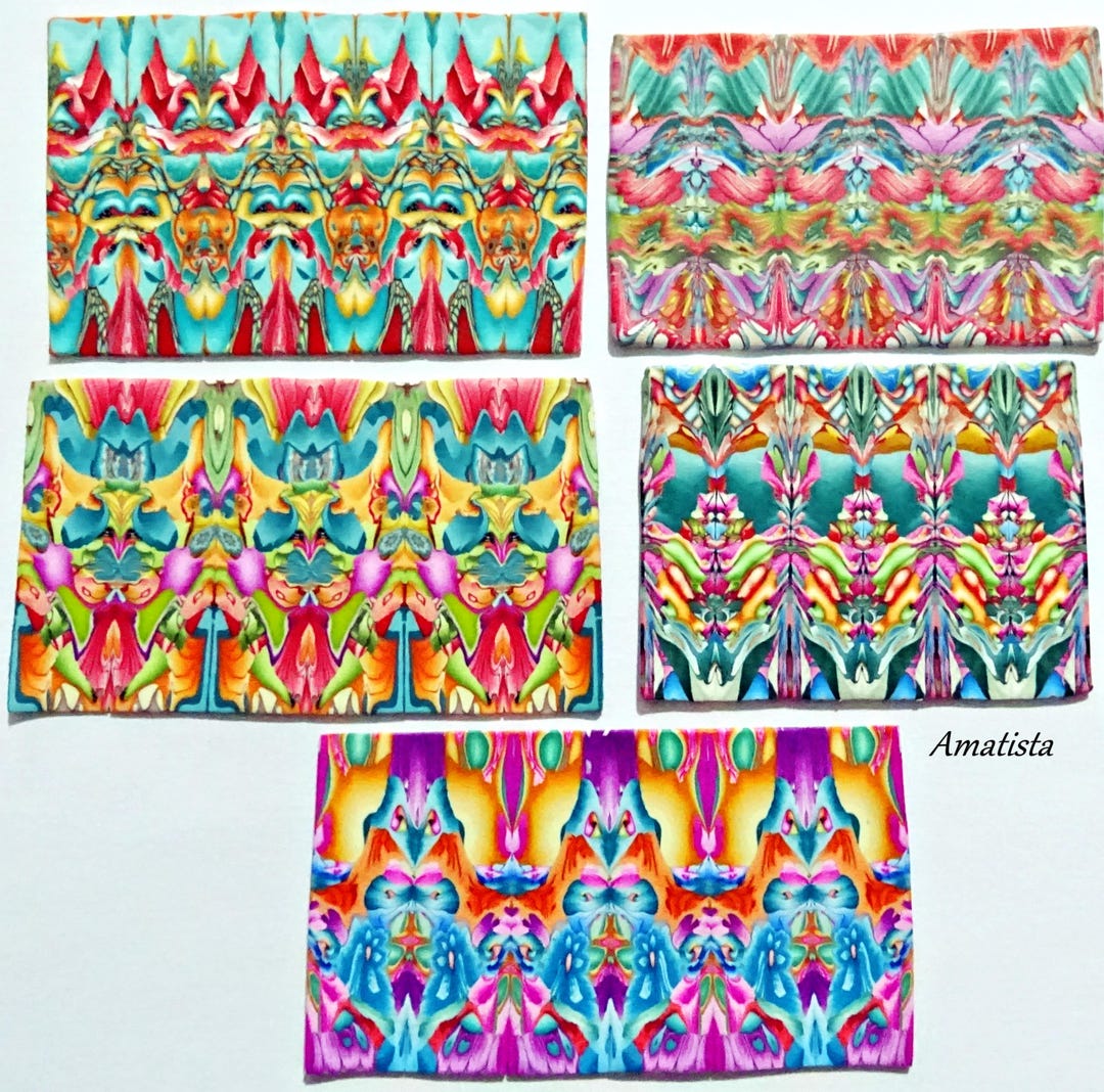Polymer Clay Symmetrical Patterns: Colorful Scrap, Scrap Patterns ...