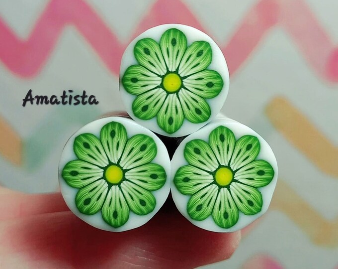 Polymer Clay ﬂower Cane Raw Polymer Clay Cane Milleﬁori Cane Supplies