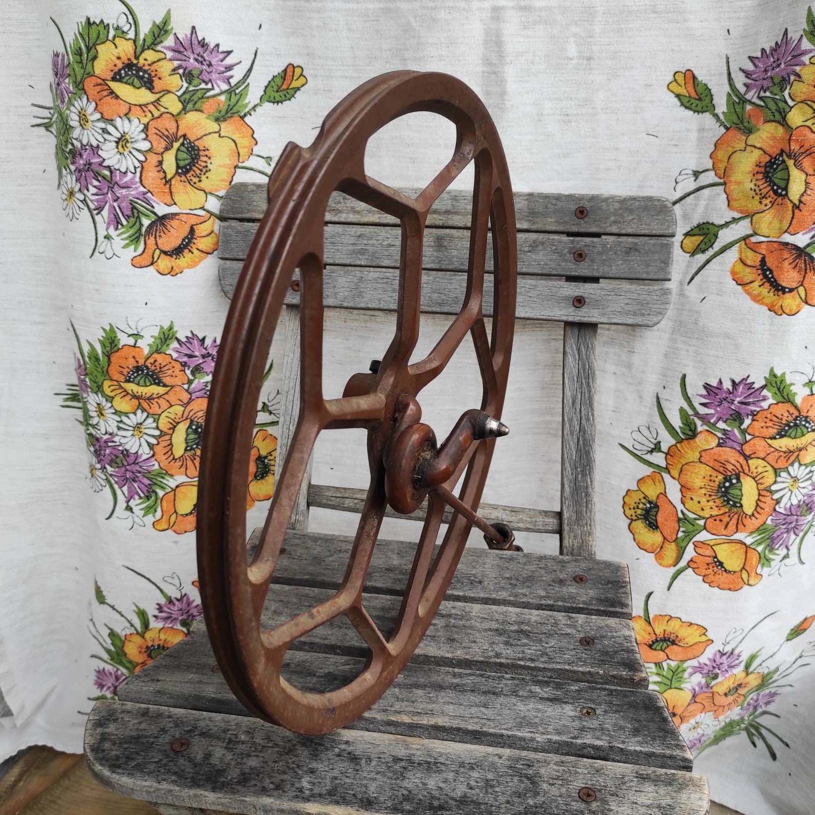 Antique Treadle Sewing Machine Belt Pulley Wheel Large Etsy