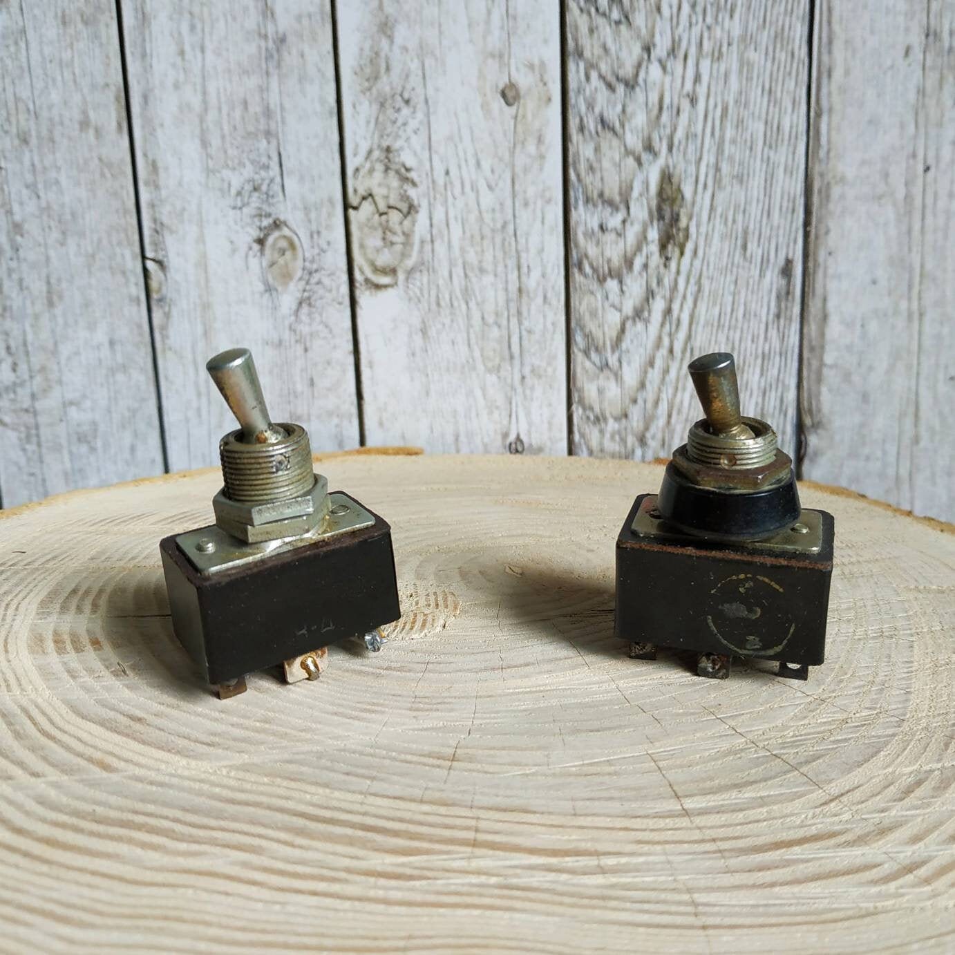 Set of 2 Vintage Toggle Switches Soviet toggle switch On/Off Etsy
