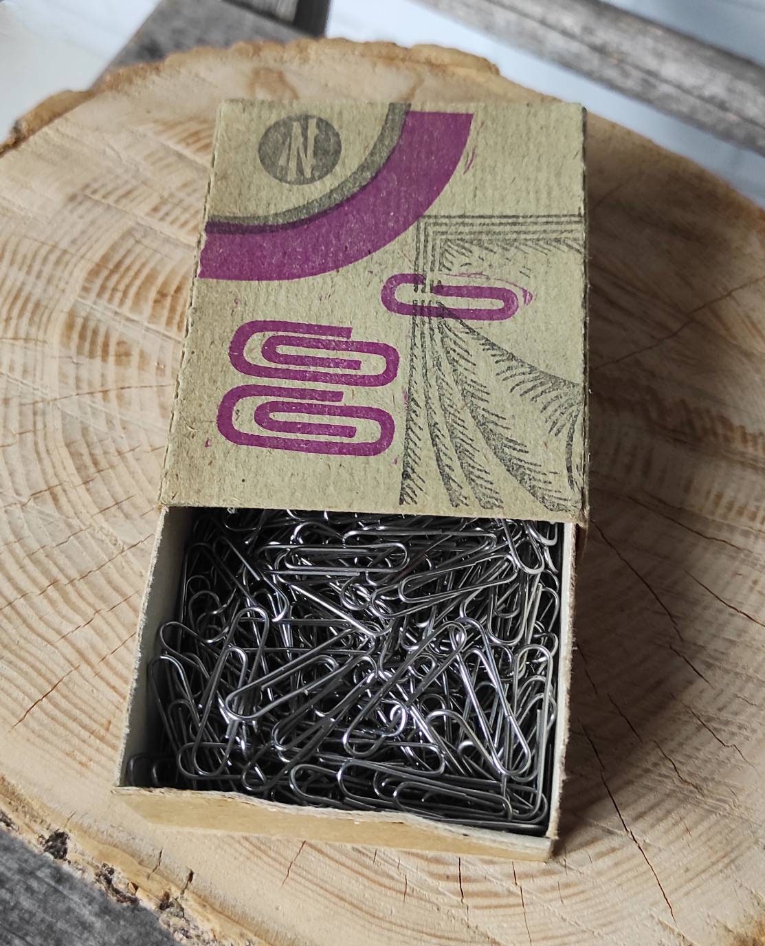 Vintage Metal Paper Clips Soviet Stationery Collectible Etsy