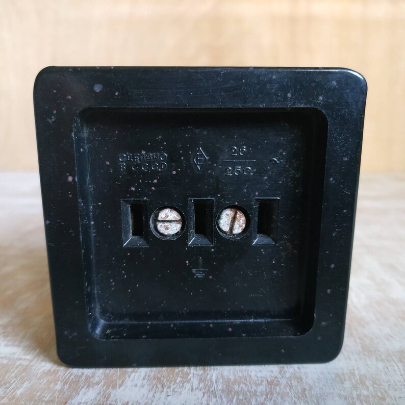 Vintage Electric Plug & Socket 25 Ampere Soviet Power Plug Etsy