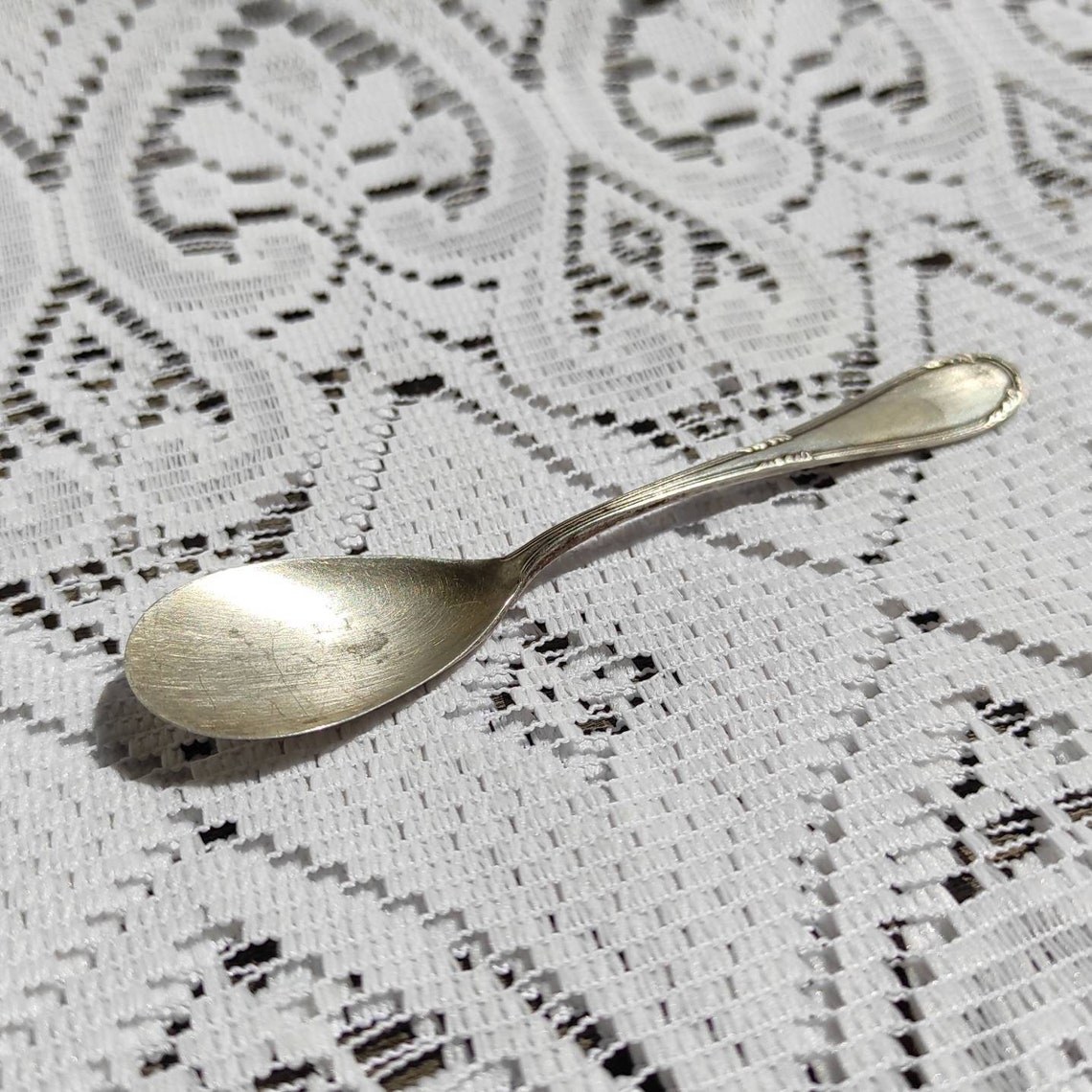 Vintage Sugar Spoon Small Antique Spoon Tiny Spoon Retro Etsy
