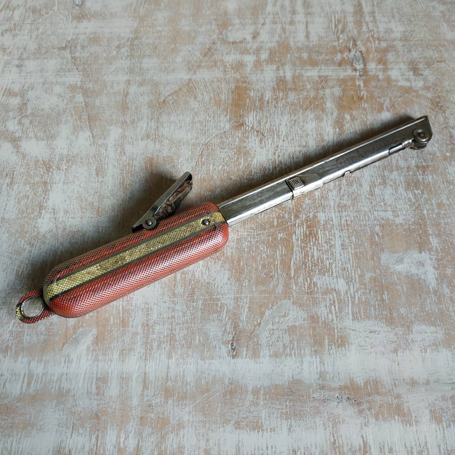 Briquet De Poêle IMCO Autriche – Flint Striker Métal Bleu – Style Funkmeister Vintage