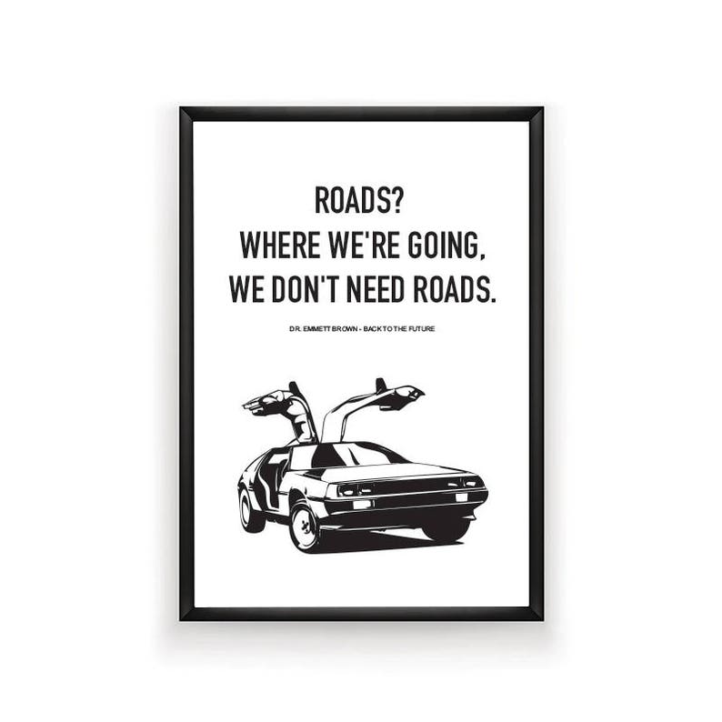 Back To The Future Printable Movie Printable Movie Print | Etsy