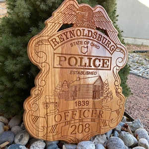 Police wood shield 24”x22”x3/4”